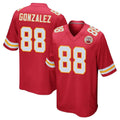 Tlead KC.Chiefs #88 Tony Gonzalez Player Red Home Game Stitched Jerseys
