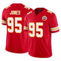 Tlead KC.Chiefs #95 Chris Jones Player Red Limited Vapor F.U.S.E. Home Game Stitched Jerseys