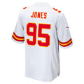 Tlead KC.Chiefs #95 Chris Jones Player White Home Game Stitched Jerseys