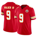 Tlead KC.Chiefs #9 Kenneth Walker III Player Red Limited Vapor F.U.S.E. Home Game Stitched Jerseys