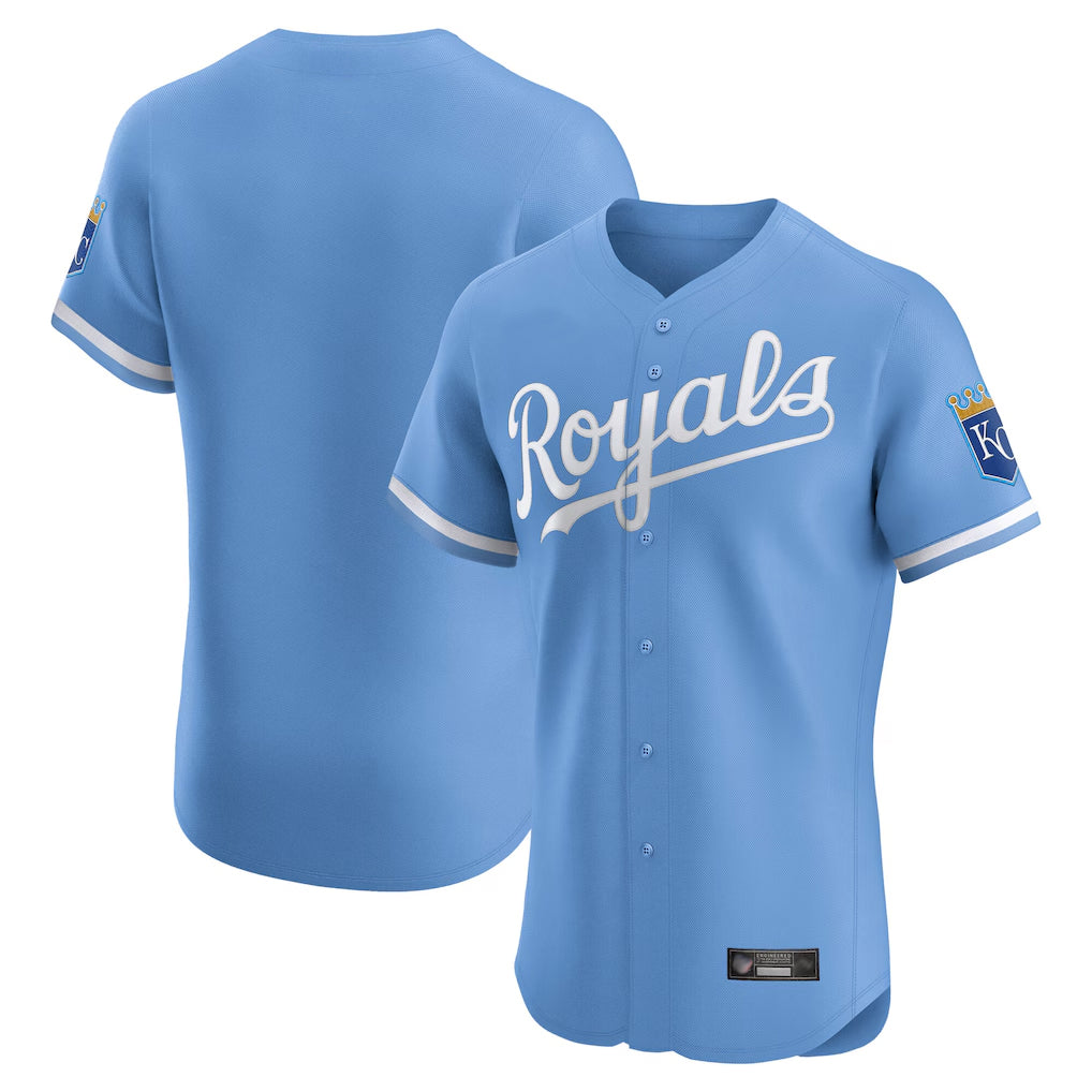 Tlead KC.Royals Light Blue Alt Limited Elite Blank Player Stitched Jerseys