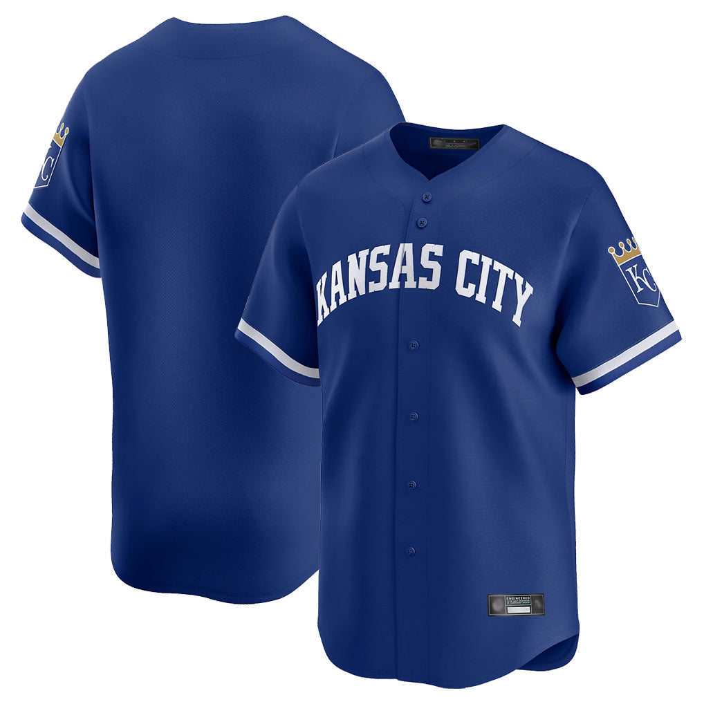 Tlead KC.Royals Royal Limited Home Blank Player Stitched Jerseys