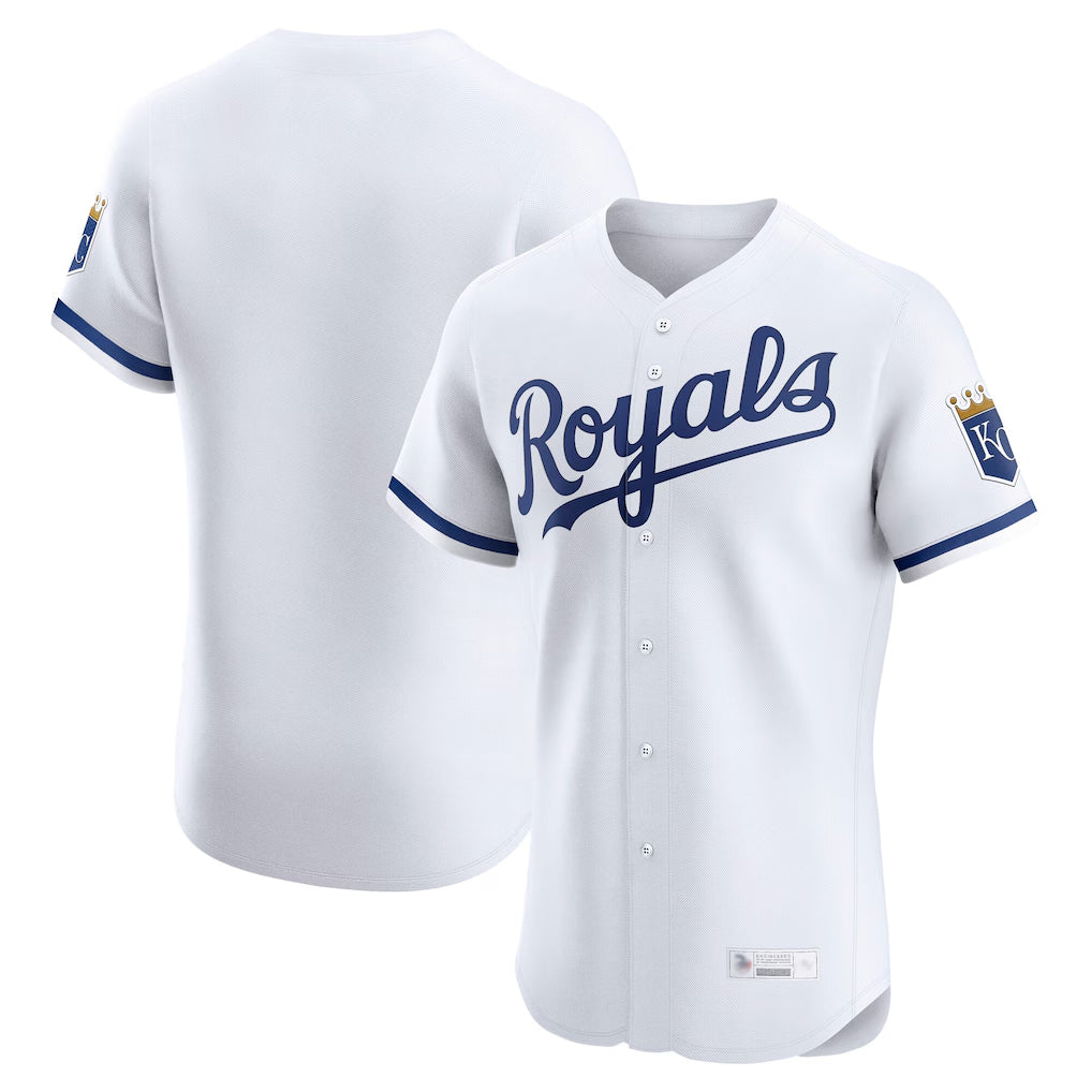 Tlead KC.Royals White Alt Limited Elite Home Blank Player Stitched Jerseys