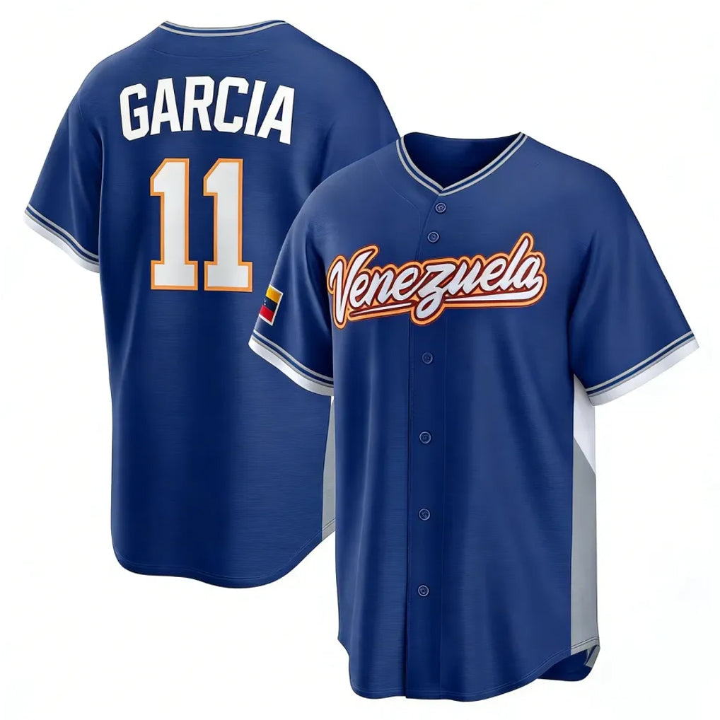 Tlead KC.Royals #11 Maikel Garcia Player Navy 2026 World Classic Home Stitched Jerseys