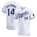 Tlead KC.Royals #14 Jac Caglianone Player White Alt Limited Elite Home Stitched Jerseys