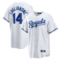 Tlead KC.Royals #14 Jac Caglianone Player White Home Game Stitched Jerseys