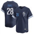 Tlead KC.Royals #28 Kyle Isbel Player Navy City Connect Limited Home Stitched Jerseys