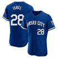 Tlead KC.Royals #28 Kyle Isbel Player Royal City Connect Limited Elite Home Game Stitched Jerseys