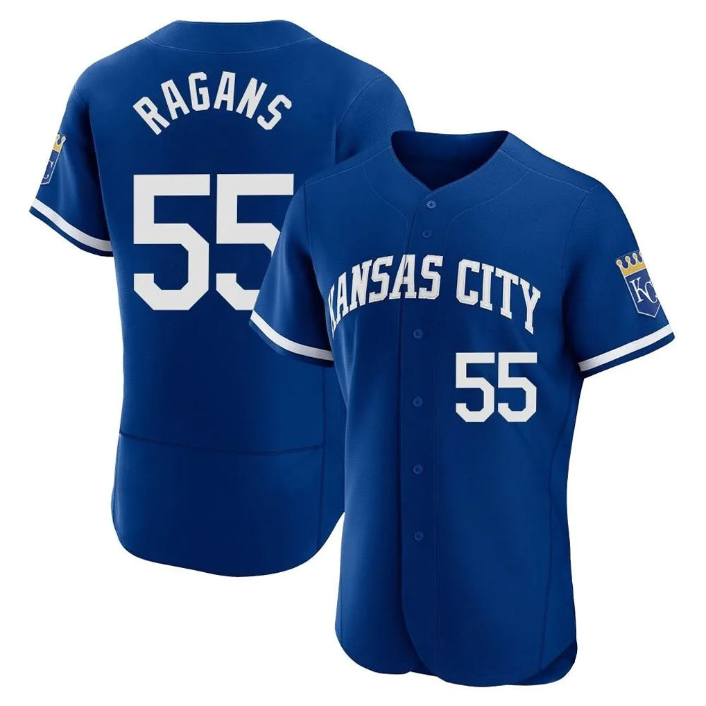 Tlead KC.Royals #55 Cole Ragans Player Royal City Connect Limited Elite Home Game Stitched Jerseys