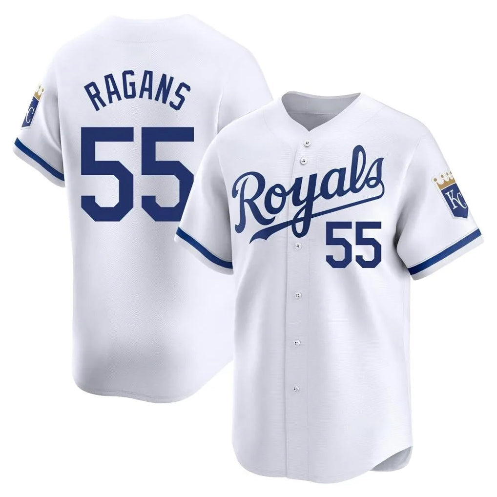 Tlead KC.Royals #55 Cole Ragans Player White Alt Limited Home Stitched Jerseys