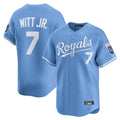 Tlead KC.Royals #7 Bobby Witt Jr. Player Light Blue Alt Limited Home Stitched Jerseys