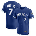 Tlead KC.Royals #7 Bobby Witt Jr. Player Royal Limited Elite Home Stitched Jerseys