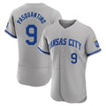 Tlead KC.Royals #9 Vinnie Pasquantino Player Gray Limited Elite Home Game Stitched Jerseys