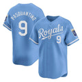 Tlead KC.Royals #9 Vinnie Pasquantino Player Light Blue Alt Limited Home Stitched Jerseys