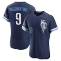 Tlead KC.Royals #9 Vinnie Pasquantino Player Navy City Connect Limited Elite Home Stitched Jerseys