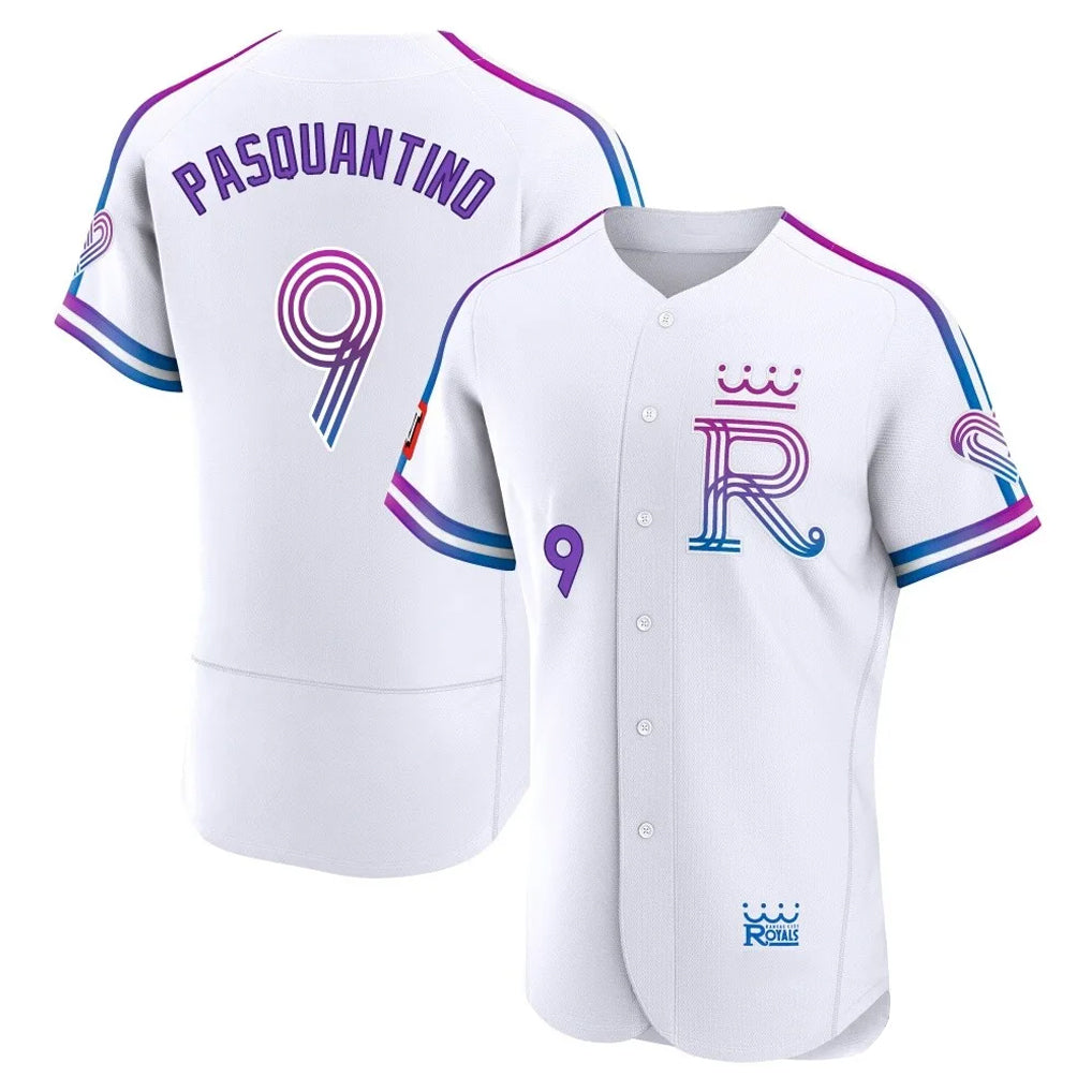 Tlead KC.Royals #9 Vinnie Pasquantino Player White 2026 City Connect Limited Elite Home Stitched Jerseys