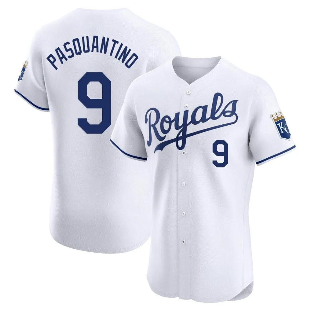 Tlead KC.Royals #9 Vinnie Pasquantino Player White Alt Limited Elite Home Stitched Jerseys