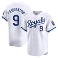Tlead KC.Royals #9 Vinnie Pasquantino Player White Alt Limited Home Stitched Jerseys