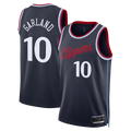 Tlead LA.Clippers #10 Darius Garland Navy Swingman Stitched Jerseys- Icon Edition