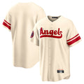 Tlead LA.Angels Cream City Connect Home Blank Player Stitched Jerseys