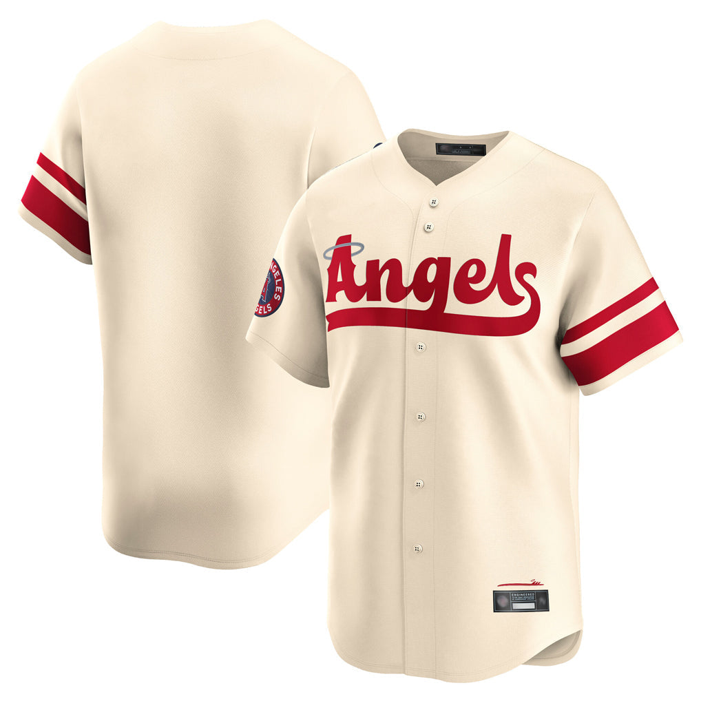 Tlead LA.Angels Cream City Connect Limited Home Blank Player Stitched Jerseys