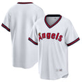 Tlead LA.Angels White T-shirt Home Game Blank Player Stitched Jerseys