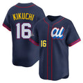 Tlead LA.Angels #16 Yusei Kikuchi Player Navy Limited American League All-Star Edition Stitched Jerseys