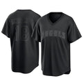 Tlead LA.Angels #18 Nolan Schanuel Player Black Pitch Fashion T-shirt Stitched Jerseys