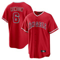 Tlead LA.Angels #6 Anthony Rendon Player Red Home Game Stitched Jerseys
