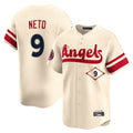 Tlead LA.Angels #9 Zach Neto Player Cream City Connect Limited Home Stitched Jerseys