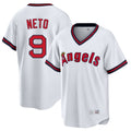Tlead LA.Angels #9 Zach Neto Player White T-shirt Home Game Stitched Jerseys