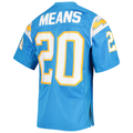 Tlead LA.Chargers 1994 #20 Natrone Means Mitchell & Ness Powder Blue Authentic Throwback Retired Player Jersey