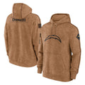 Tlead LA.Chargers Brown Salute to Service Hoodies Limited Game Blank Player Stitched Jerseys