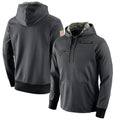 Tlead LA.Chargers Gray Pullover Hoodie Home Game Blank Player Stitched Jerseys