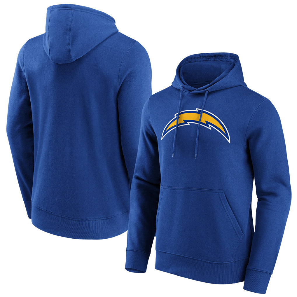 Tlead LA.Chargers Royal LOGO Pullover Hoodies Home Game Blank Player Stitched Jerseys