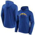 Tlead LA.Chargers Royal LOGO Pullover Hoodies Home Game Blank Player Stitched Jerseys
