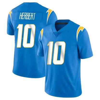 Tlead LA.Chargers #10 Justin Herbert Player Blue Limited Vapor Untouchable Home Game Stitched Jerseys