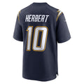 Tlead LA.Chargers #10 Justin Herbert Player Navy Home Game Stitched Jerseys