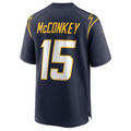 Tlead LA.Chargers #15 Ladd McConkey Navy Game Jersey Stitched Jersey