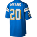 Tlead LA.Chargers #20 Natrone Means Mitchell & Ness Powder Blue Legacy Replica Stitched Puhic Jersey