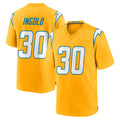 Tlead LA.Chargers #30 Alec Ingold Player Gold Home Game Stitched Jerseys