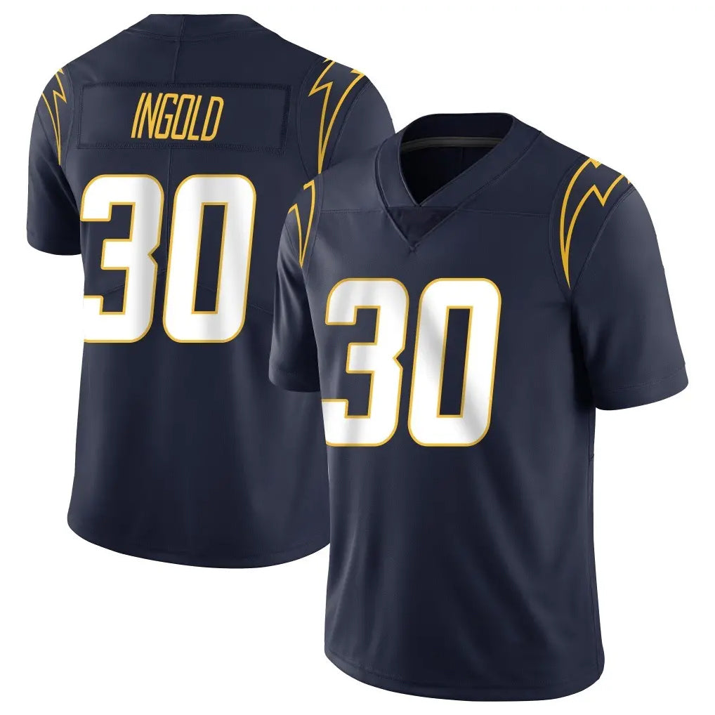 Tlead LA.Chargers #30 Alec Ingold Player Navy Limited Vapor Untouchable Home Game Stitched Jerseys