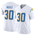 Tlead LA.Chargers #30 Alec Ingold Player White Limited Vapor F.U.S.E. Home Game Stitched Jerseys