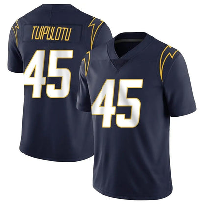 Tlead LA.Chargers #45 Tuli Tuipulotu Player Navy Limited Vapor Untouchable Home Game Stitched Jerseys
