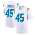 Tlead LA.Chargers #45 Tuli Tuipulotu Player White Home Game Stitched Jerseys
