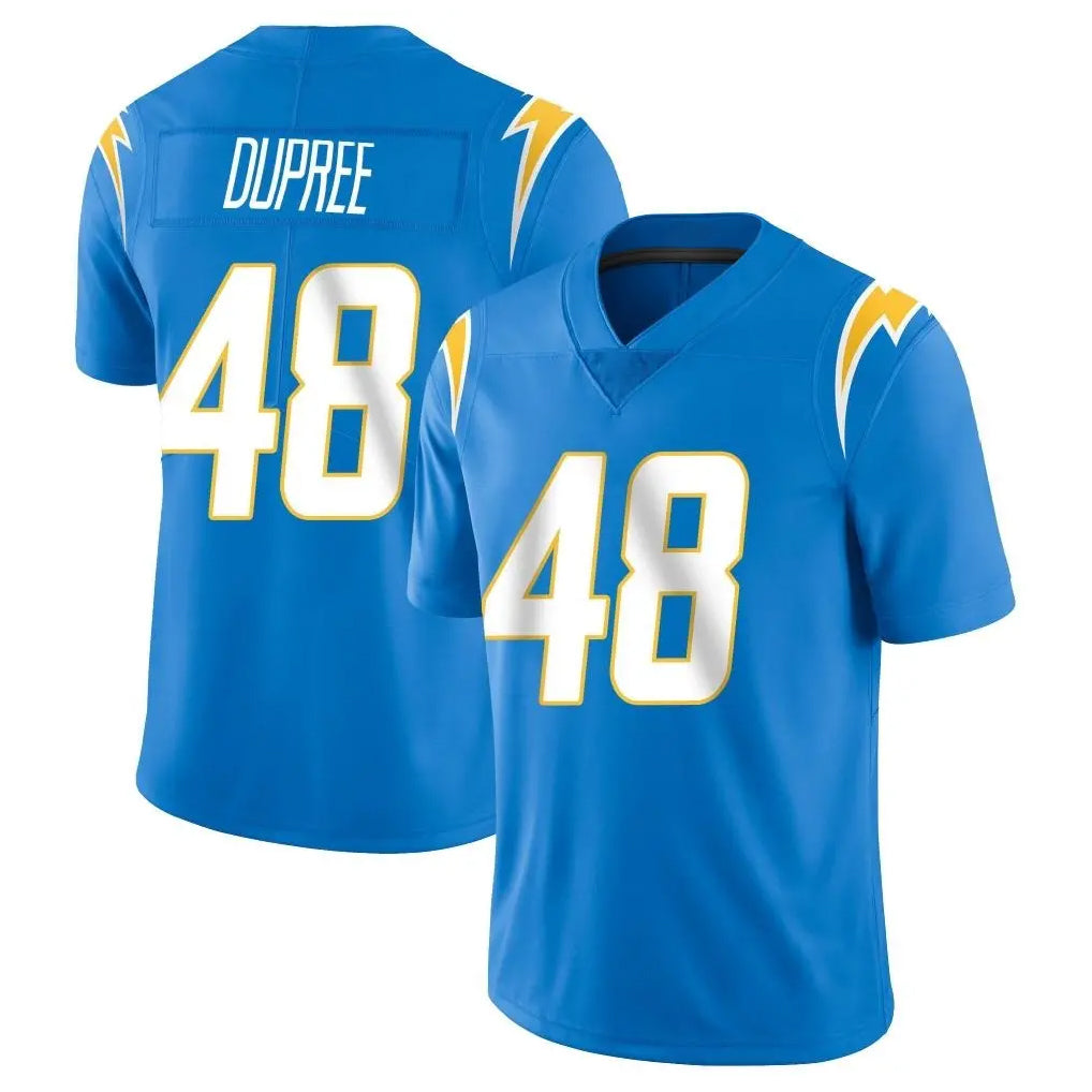 Tlead LA.Chargers #48 Bud Dupree Player Blue Limited Vapor Untouchable Home Game Stitched Jerseys