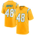 Tlead LA.Chargers #48 Bud Dupree Player Gold Home Game Stitched Jerseys