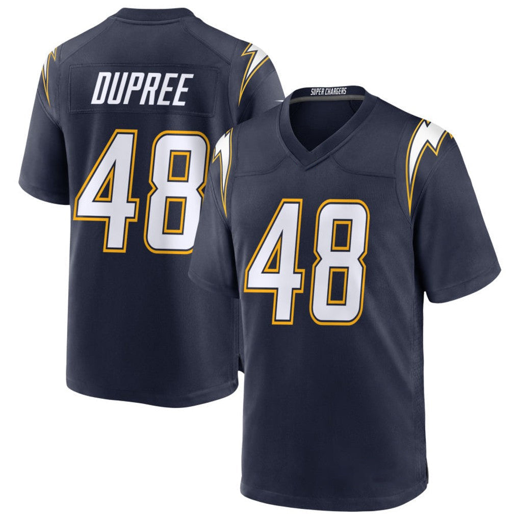 Tlead LA.Chargers #48 Bud Dupree Player Navy Alternate Home Game Stitched Jerseys