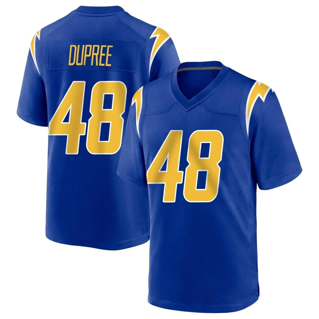 Tlead LA.Chargers #48 Bud Dupree Player Royal Home Game Stitched Jerseys