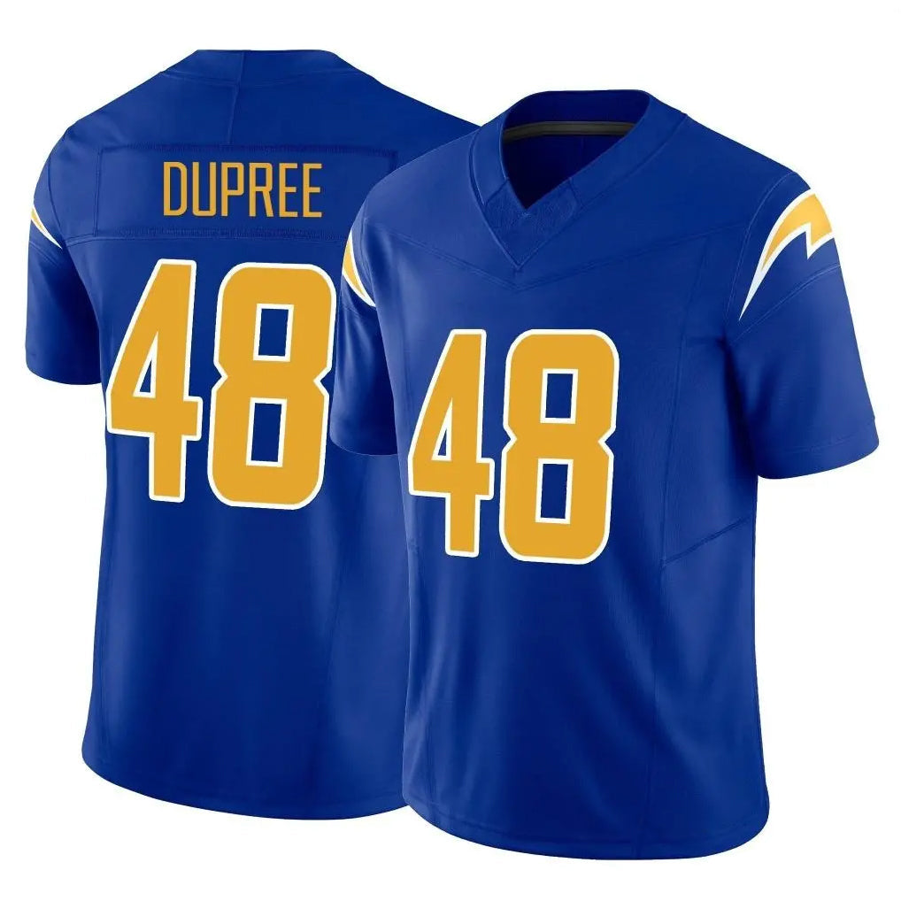 Tlead LA.Chargers #48 Bud Dupree Player Royal Limited Vapor F.U.S.E. Home Game Stitched Jerseys